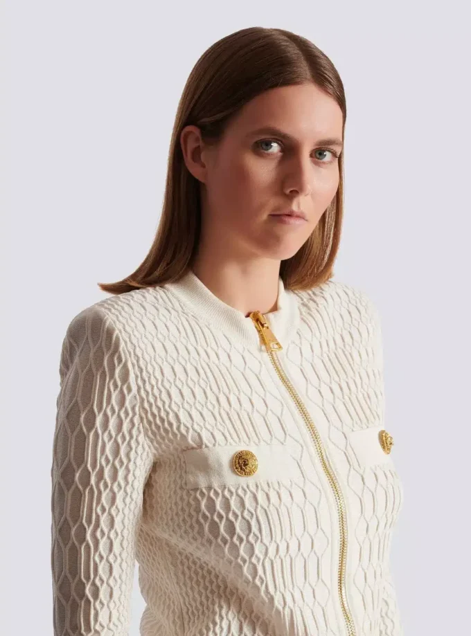 Krokodil-Strickjacke