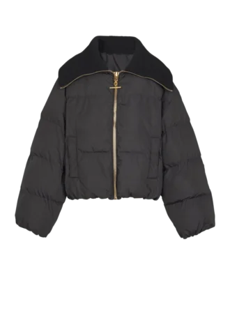 Kurze, übergroße Steppjacke