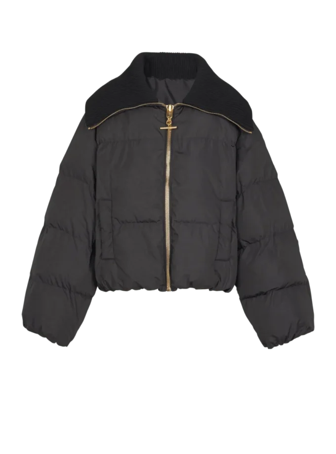 Kurze, übergroße Steppjacke