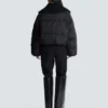 Kurze, übergroße Steppjacke