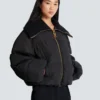 Kurze, übergroße Steppjacke
