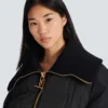 Kurze, übergroße Steppjacke