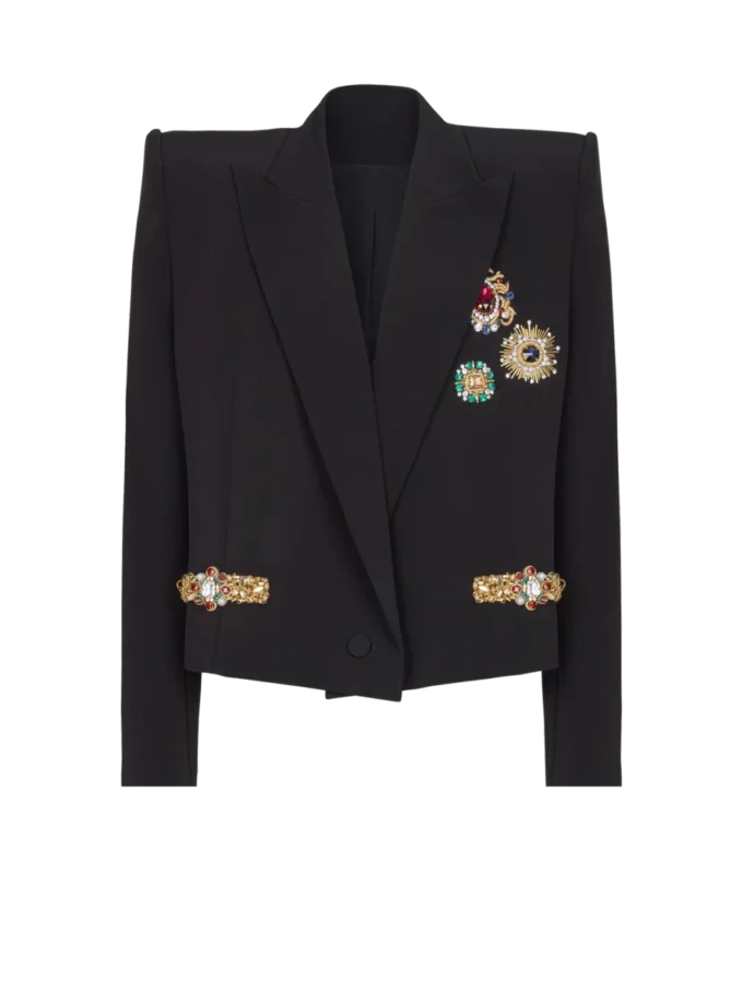 Kurze bestickte Jacke Kurze bestickte Jacke
