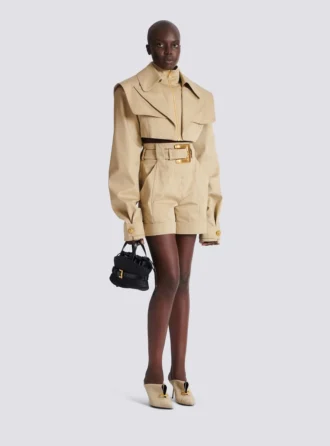 Kurze Gabardine-Jacke