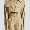 Kurze Gabardine-Jacke Kurze Gabardine-Jacke