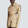 Kurze Gabardine-Jacke Kurze Gabardine-Jacke