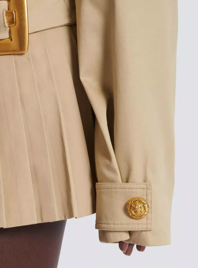 Kurze Gabardine-Jacke Kurze Gabardine-Jacke
