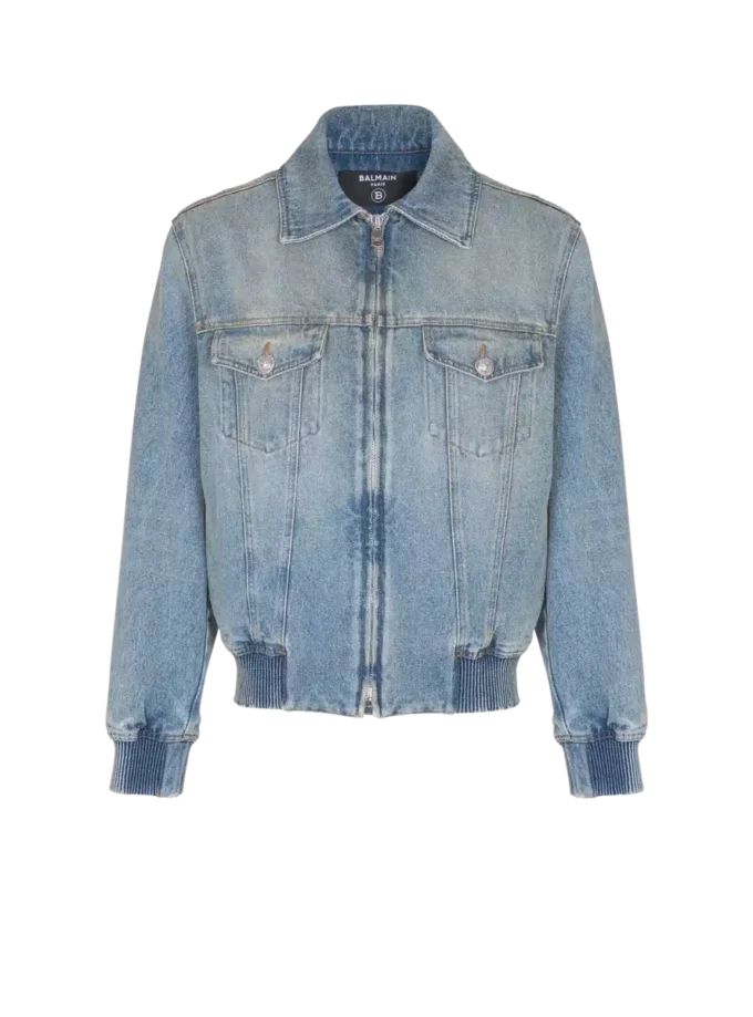 Kurze, gefütterte Jeansjacke Kurze, gefütterte Jeansjacke