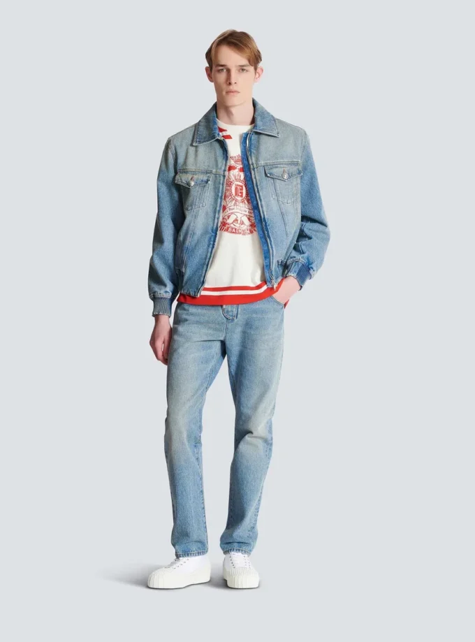 Kurze, gefütterte Jeansjacke Kurze, gefütterte Jeansjacke