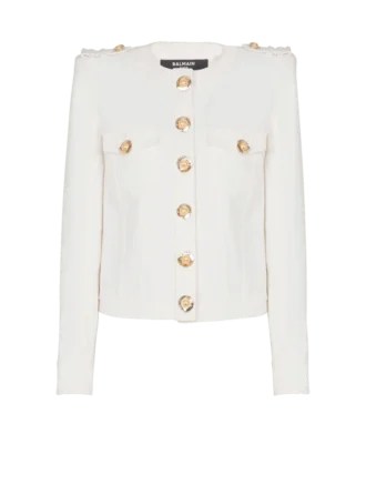 Kurze Jacke aus Baumwoll-Canvas Kurze Jacke aus Baumwoll-Canvas