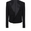 Kurze Jacke aus doppeltem Krepp