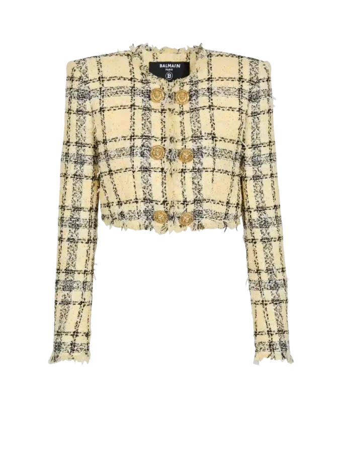 Kurze Jacke aus Glitzertweed Kurze Jacke aus Glitzertweed
