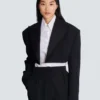 Kurze Jacke aus Grain de Poudre Kurze Jacke aus Grain de Poudre