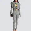 Kurze Jacke aus Prince-of-Wales-Jacquard Kurze Jacke aus Prince-of-Wales-Jacquard