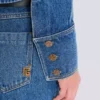 Kurze Jeansjacke in verblasstem Denim Kurze Jeansjacke in verblasstem Denim