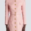 Kurze Lammfelljacke