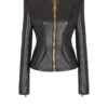 Kurze Peplum-Jacke aus Lammleder