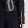 Kurze Peplum-Jacke aus Lammleder