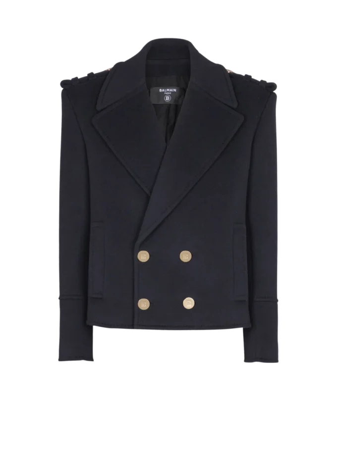 Kurze Reefer-Jacke aus Wolle Kurze Reefer-Jacke aus Wolle