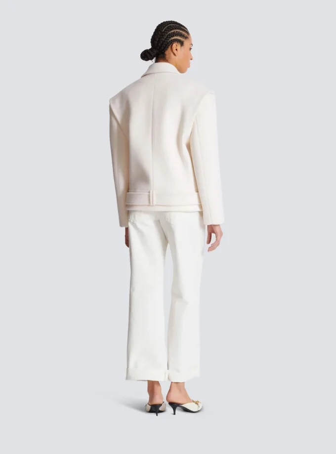 Kurze Reefer-Jacke aus Wolle Kurze Reefer-Jacke aus Wolle