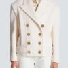 Kurze Reefer-Jacke aus Wolle Kurze Reefer-Jacke aus Wolle