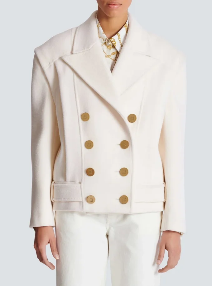 Kurze Reefer-Jacke aus Wolle Kurze Reefer-Jacke aus Wolle