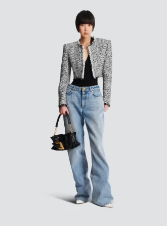 Kurze Tweedjacke