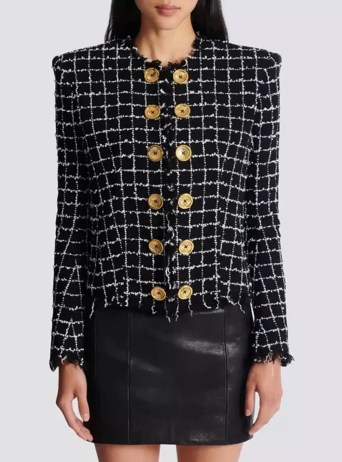 Kurze Tweedjacke Kurze Tweedjacke
