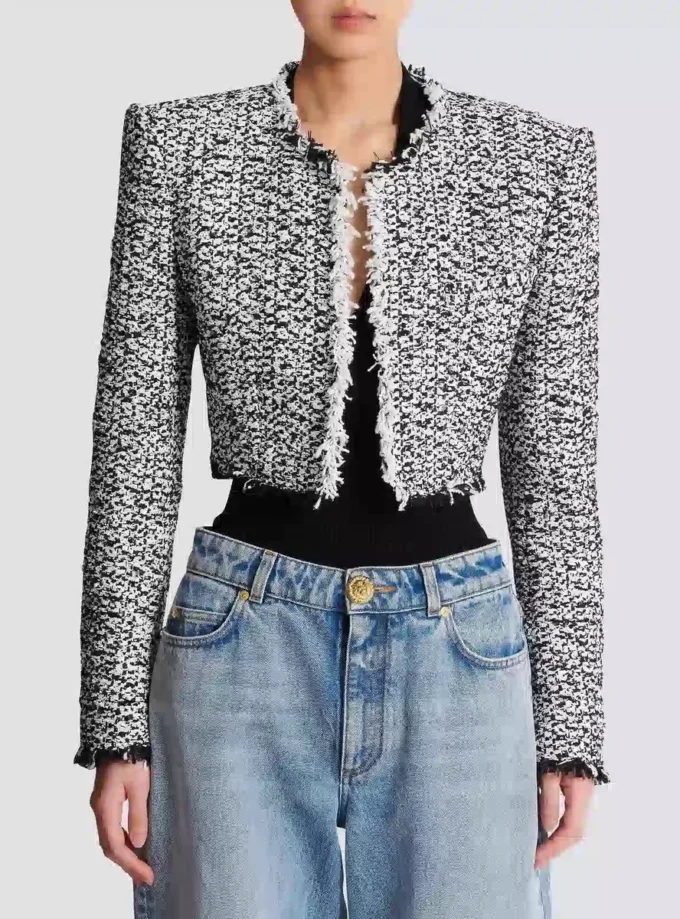 Kurze Tweedjacke Kurze Tweedjacke