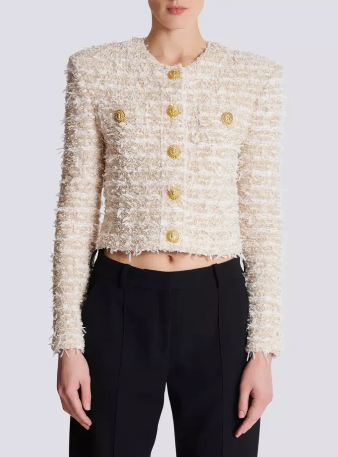 Kurze Tweedjacke