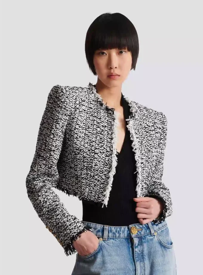 Kurze Tweedjacke Kurze Tweedjacke