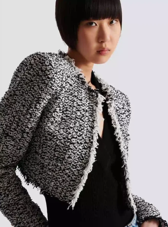 Kurze Tweedjacke Kurze Tweedjacke