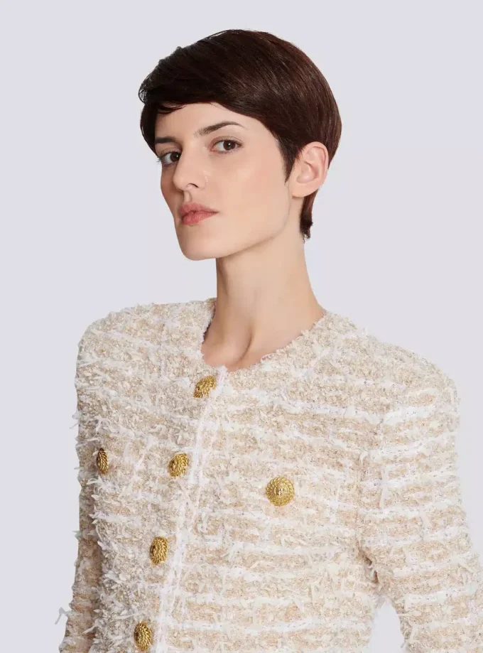 Kurze Tweedjacke