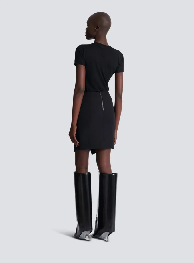 Kurzer Grain de Poudre-Rock mit Gürtel Kurzer Grain de Poudre-Rock mit Gürtel
