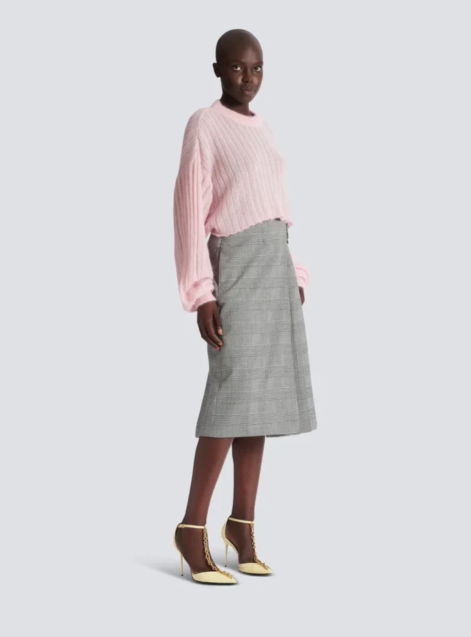 Kurzer Mohairpullover Kurzer Mohairpullover