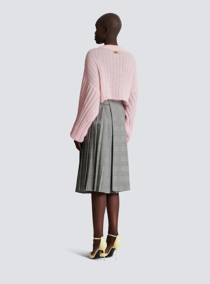 Kurzer Mohairpullover Kurzer Mohairpullover