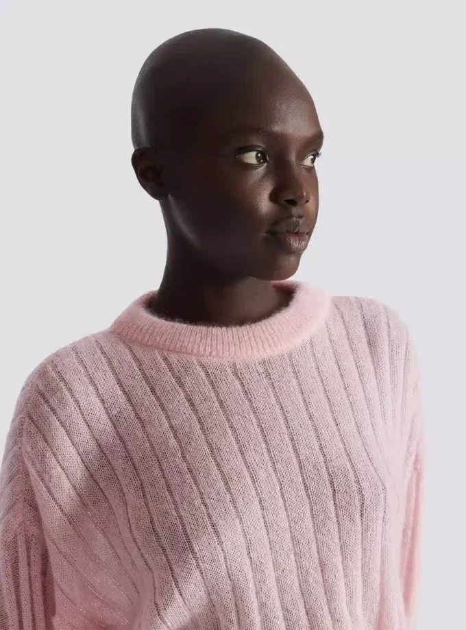 Kurzer Mohairpullover Kurzer Mohairpullover