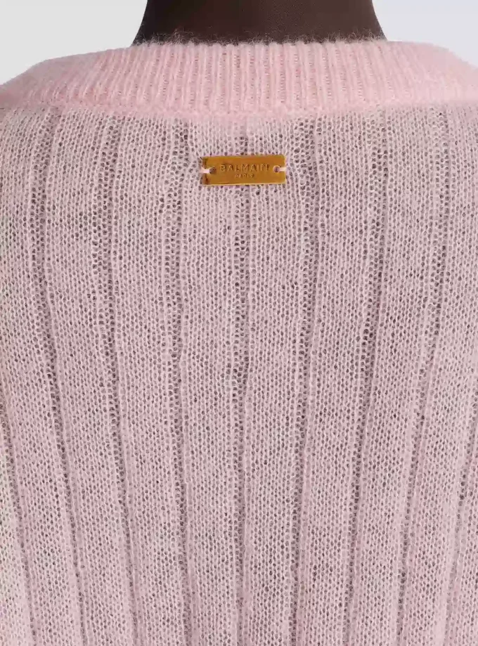 Kurzer Mohairpullover Kurzer Mohairpullover