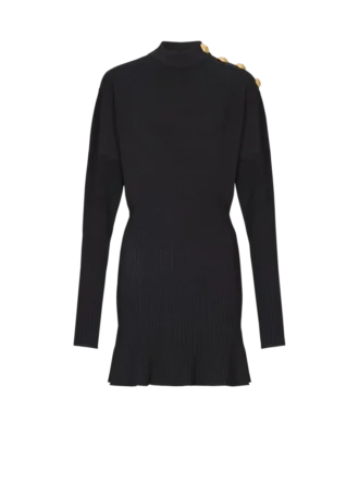 Kurzes ausgestelltes Strickkleid