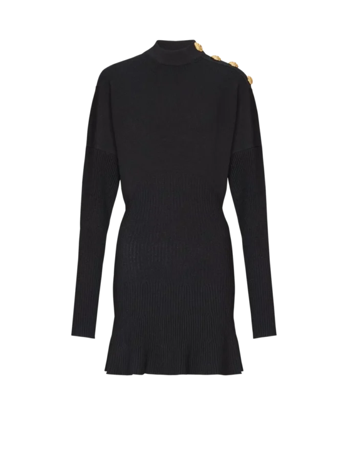 Kurzes ausgestelltes Strickkleid Kurzes ausgestelltes Strickkleid