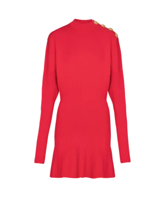 Kurzes ausgestelltes Strickkleid