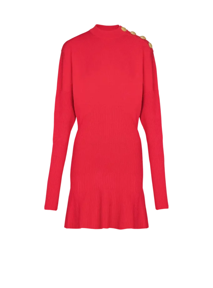 Kurzes ausgestelltes Strickkleid Kurzes ausgestelltes Strickkleid