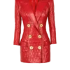 Kurzes gestepptes Lederkleid Kurzes gestepptes Lederkleid