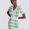 Kurzes Glitzer-Tweedkleid Kurzes Glitzer-Tweedkleid