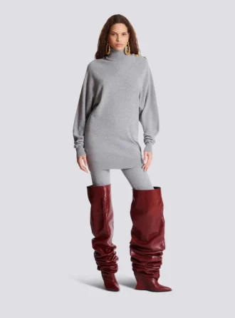 Kurzes Kaschmir-Pulloverkleid