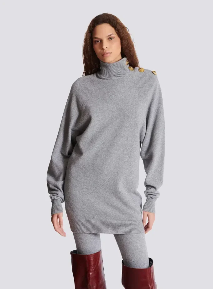 Kurzes Kaschmir-Pulloverkleid Kurzes Kaschmir-Pulloverkleid
