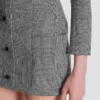 Kurzes Kleid aus Prince-of-Wales-Jacquard Kurzes Kleid aus Prince-of-Wales-Jacquard