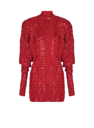 kurzes kleid mit zebra pailletten 1 330x446 - Kurzes Kleid mit Zebra-Pailletten