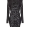 Kurzes Paillettenkleid aus Krokodilstrick Kurzes Paillettenkleid aus Krokodilstrick
