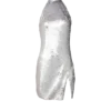 Kurzes Paillettenkleid mit Neckholder Kurzes Paillettenkleid mit Neckholder